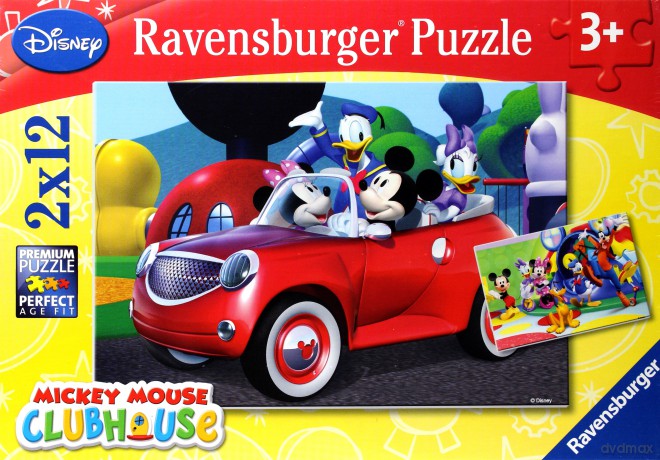 RAVENSBURGER 2x12 el. Mickey Minnie Przyjaciele [PUZZLE]