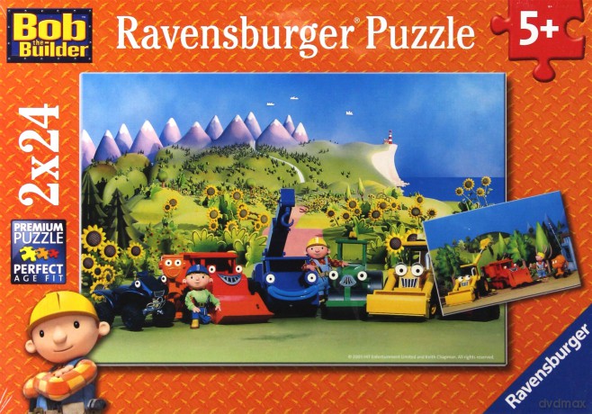 RAVENSBURGER 2x24 el. W Drogę z Bobem Budow. [PUZZLE]