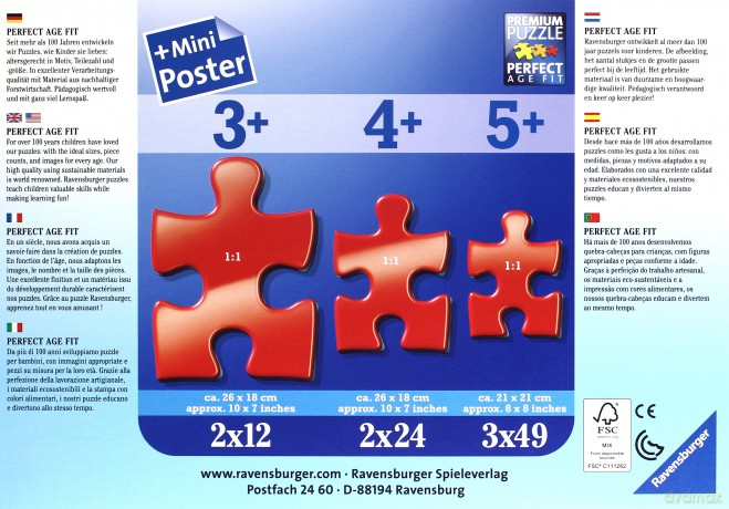 RAVENSBURGER 2x24 el. Warsztat i Stacja Benzynowa [PUZZLE]