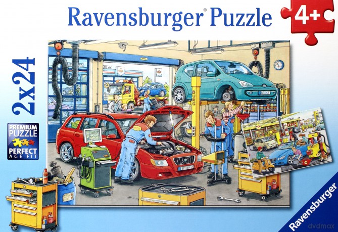 RAVENSBURGER 2x24 el. Warsztat i Stacja Benzynowa [PUZZLE]