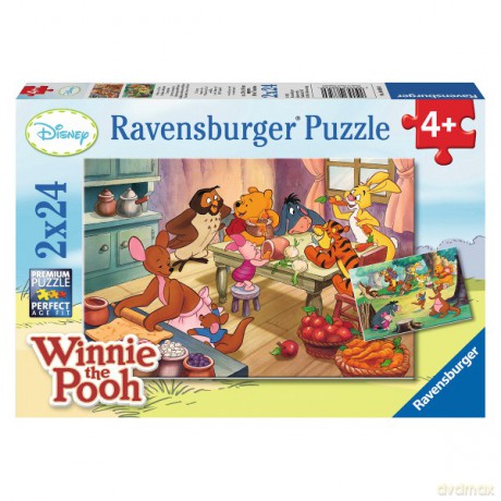 RAVENSBURGER 2x24 el. Świętowanie z Kubusiem [PUZZLE]