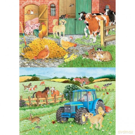 RAVENSBURGER 2x24 el. Farma [PUZZLE]