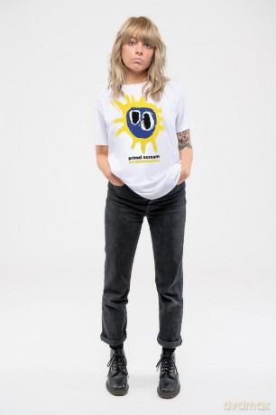 Primal Scream: Ladies T-Shirt: Screamadelica (White) (XX-Large)