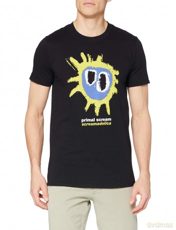 Primal Scream: Men's Tee: Screamadelica Yellow (Large)