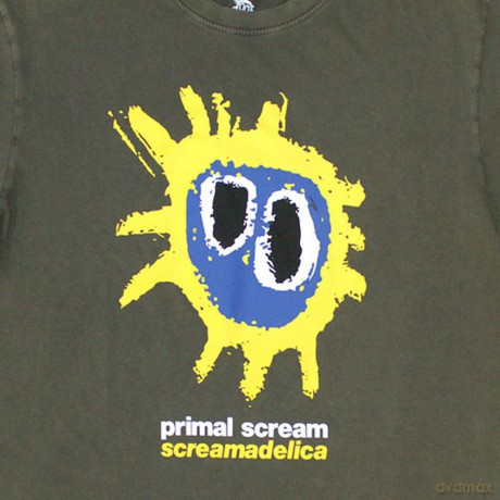 Primal Scream: Unisex Stone Wash T-Shirt: Screamadelica (Green) (Small)