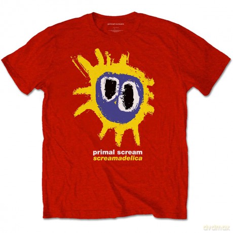 Primal Scream: Unisex T-Shirt: Screamadelica (Red) (Small)