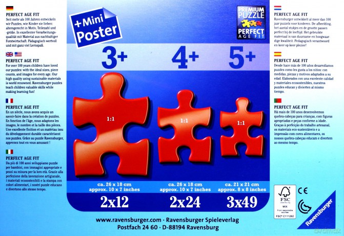 RAVENSBURGER 2x24 el. Krecik i Przyjaciele [PUZZLE]