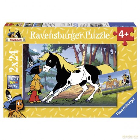 RAVENSBURGER 2x24 el. Yakari i Mały Piorun [PUZZLE]