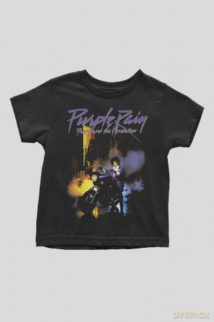Prince: Kids Toddler T-Shirt: Purple Rain (Black) (24 Months)