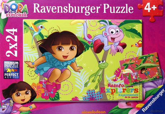 RAVENSBURGER 2x24 el. Dora w Dżungli [PUZZLE]