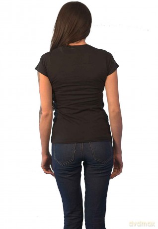Prince: Ladies T-Shirt: Purple Symbol (Black) (Embellished) (Medium)