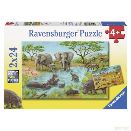 RAVENSBURGER 2x24 el. Dzika Natura [PUZZLE]