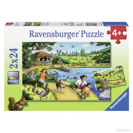 RAVENSBURGER 2x24 el. Zabawa w Parku [PUZZLE]