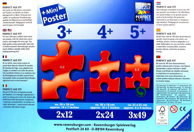 RAVENSBURGER 2x24 el. Zabawa w Parku [PUZZLE]