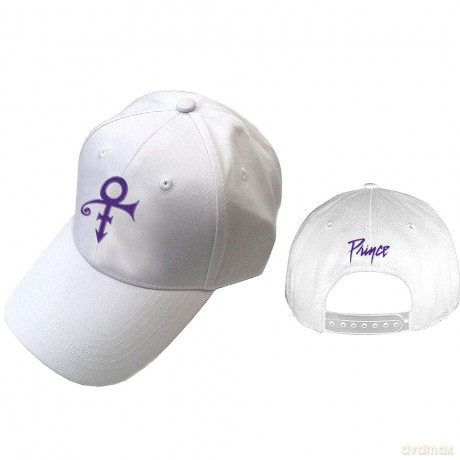 Prince: Unisex Baseball Cap: White Symbol (Purple)