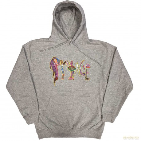 Prince: Unisex Pullover Hoodie: 1999 (Grey) (Back Print) (Large)
