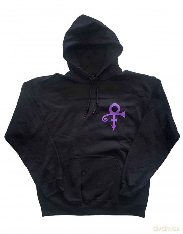 Prince: Unisex Pullover Hoodie: Lotus Flower (Black) (Back Print) (XX-Large)