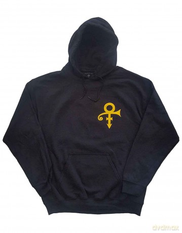 Prince: Unisex Pullover Hoodie: Love Symbol (Black) (Back Print) (Small)