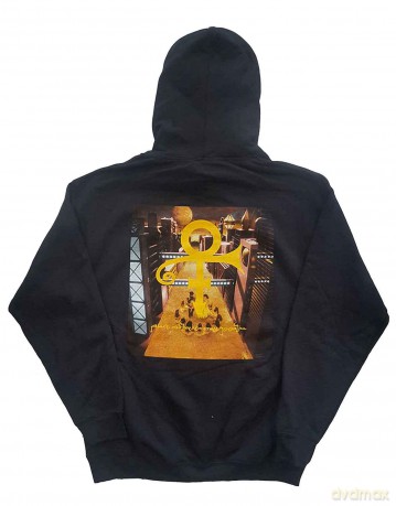 Prince: Unisex Pullover Hoodie: Love Symbol (Black) (Back Print) (Small)