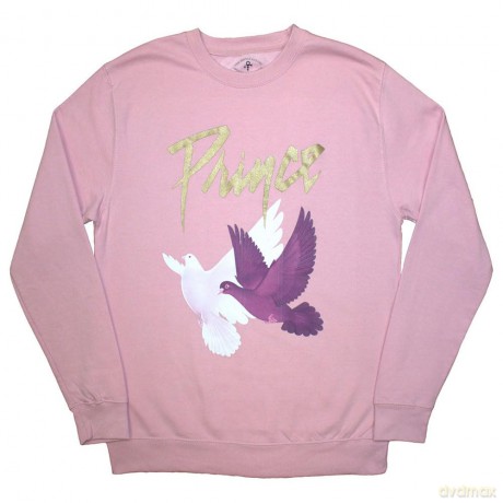 Prince: Unisex Sweatshirt: Doves (Pink) (Medium)