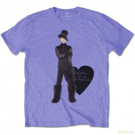Prince: Unisex T-Shirt: Heart Purple (Purple) (Small)