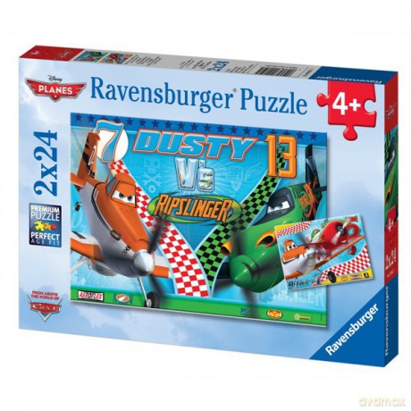 RAVENSBURGER 2x24 el. Samolot Dusty Odważny Lot [PUZZLE]