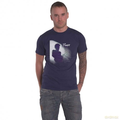 Prince: Unisex T-Shirt: Nothing Compares 2 U (Navy Blue) (Medium)