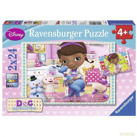 RAVENSBURGER 2x24 el. Mcstuffin Mały Lekarz [PUZZLE]