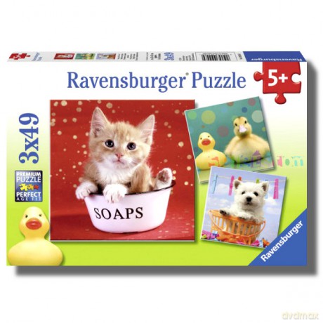 RAVEN 3X49 EL. Zabawne Zwierzątka [PUZZLE]