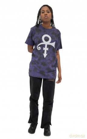 Prince: Unisex T-Shirt: White Symbol (Black) (Wash Collection) (Medium)