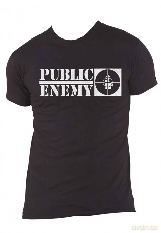 Public Enemy: Unisex T-Shirt: Crosshairs Logo (Black) (Small)