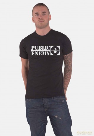 Public Enemy: Unisex T-Shirt: Crosshairs Logo (Black) (XX-Large)