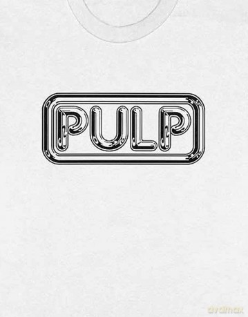 Pulp: Unisex T-Shirt: Different Class Logo (White) (X-Large)