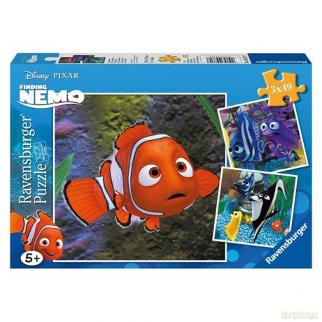 RAVENSBURGER 3x49 el. NEMO W AKWARIUM [PUZZLE]