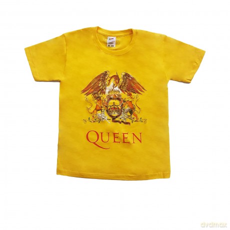 Queen: Kids T-Shirt: Classic Crest (Navy Blue) (11-12 Years)