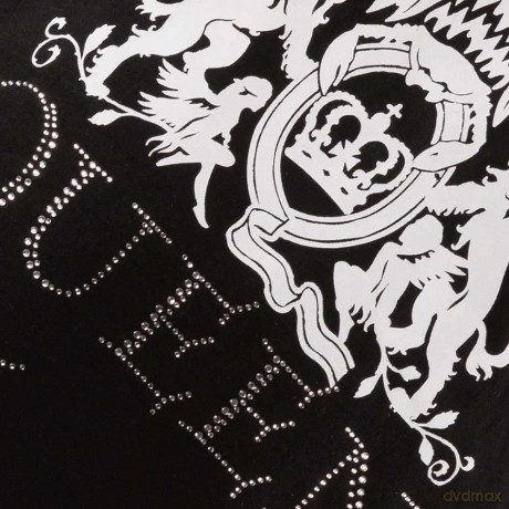 Queen: Ladies Fashion Tee: Logo with Rhinestone Application (X-Large)