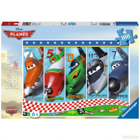 RAVENSBURGER 100 el. Samoloty [PUZZLE]