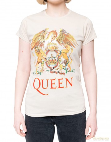 Queen: Ladies Tee: Classic Crest (Large)