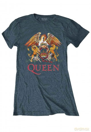 Queen: Ladies Tee: Classic Crest (Small)