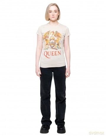 Queen: Ladies Tee: Classic Crest (X-Large)