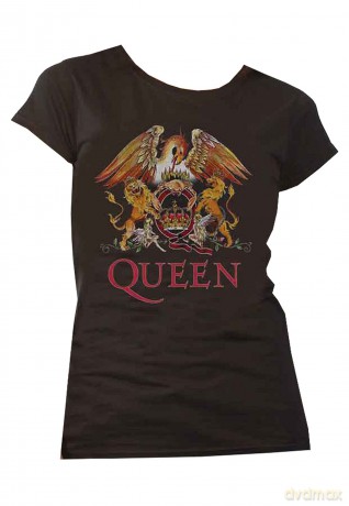 Queen: Ladies Tee: Classic Crest (X-Large)