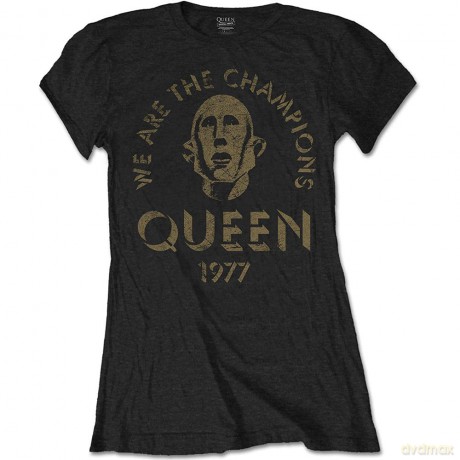 Queen: Ladies Tee: We Are The Champions (Large)