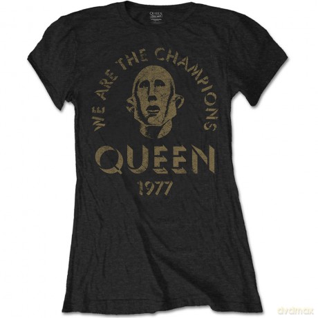 Queen: Ladies Tee: We Are The Champions (Medium)