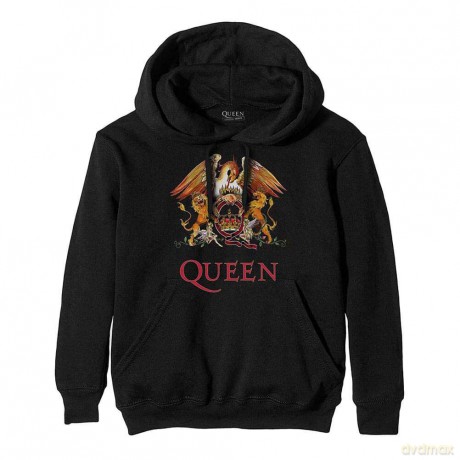 Queen: Men's Pullover Hoodie: Classic Crest (Medium)