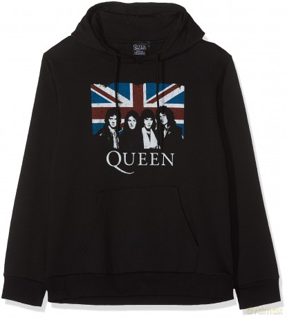 Queen: Men's Pullover Hoodie: Vintage Union Jack (Large)