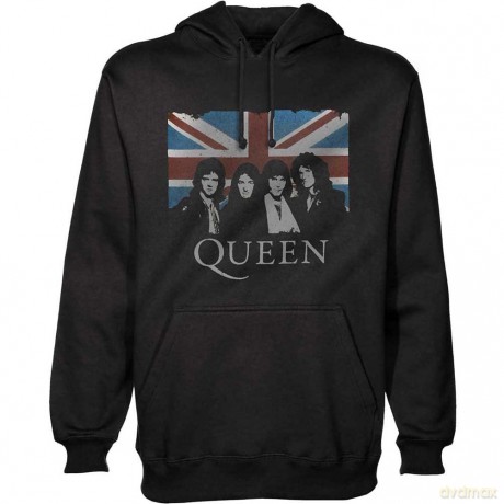 Queen: Men's Pullover Hoodie: Vintage Union Jack (XX-Large)