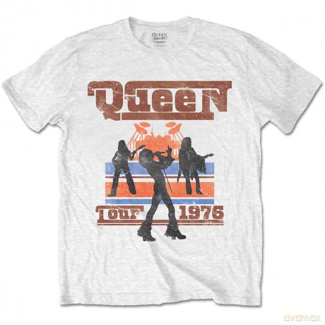 Queen: Men's Tee: 1976 Tour Silhouettes (Medium)