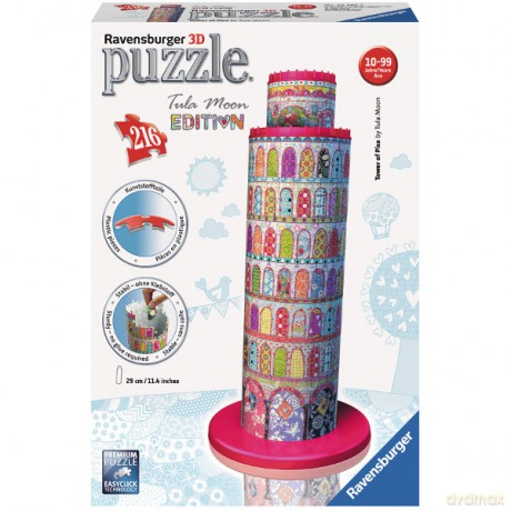RAVEN 216 EL. 3D Krzywa wieża w Pizie [PUZZLE]