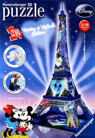 RAVENSBURGER 216 el. Wieża Eiffla Mickey [PUZZLE]
