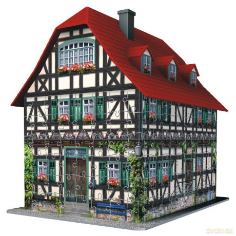 RAVENSBURGER 216 el. 3D Średniowieczny Dom [PUZZLE]